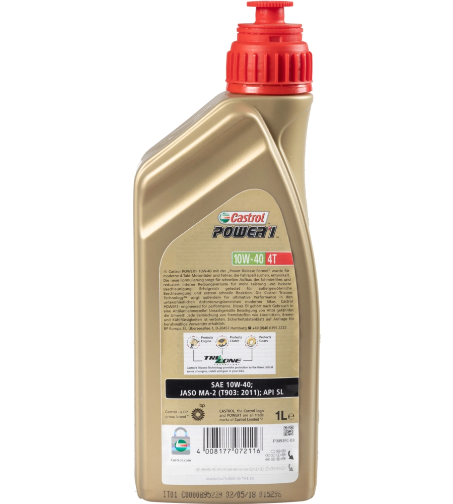 Olio castrol power 1 4t 10w-40 1lt